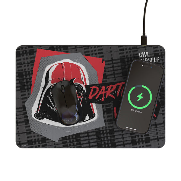 Star Wars Darth Vader Ransom 15-Watt Wireless Charger and Mouse Pad Lifestyle.Jpg