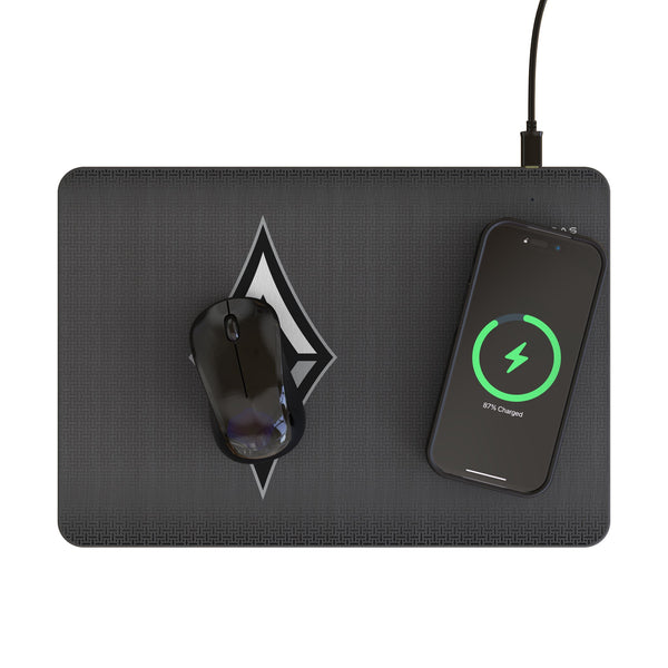 Las Vegas Aces Linen 15-Watt Wireless Charger and Mouse Pad Lifestyle.Jpg