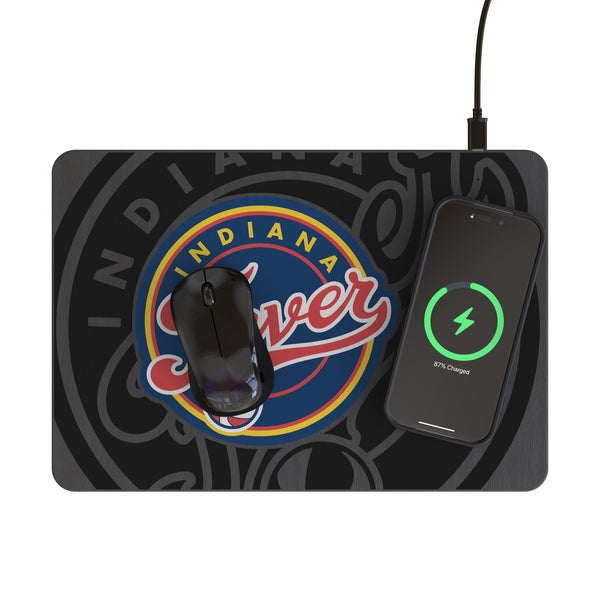 Indiana Fever Monocolor Tilt 15-Watt Wireless Charger and Mouse Pad Lifestyle.Jpg