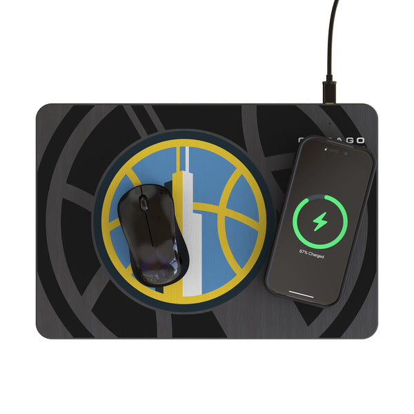 Chicago Sky Monocolor Tilt 15-Watt Wireless Charger and Mouse Pad Lifestyle.Jpg