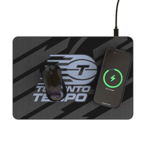 Toronto Tempo Personalized Tilt 15-Watt Wireless Charger and Mouse Pad Lifestyle.Jpg