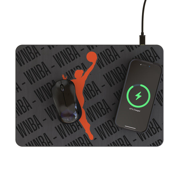 WNBA Monocolor Tilt 15-Watt Wireless Charger and Mouse Pad Lifestyle.Jpg