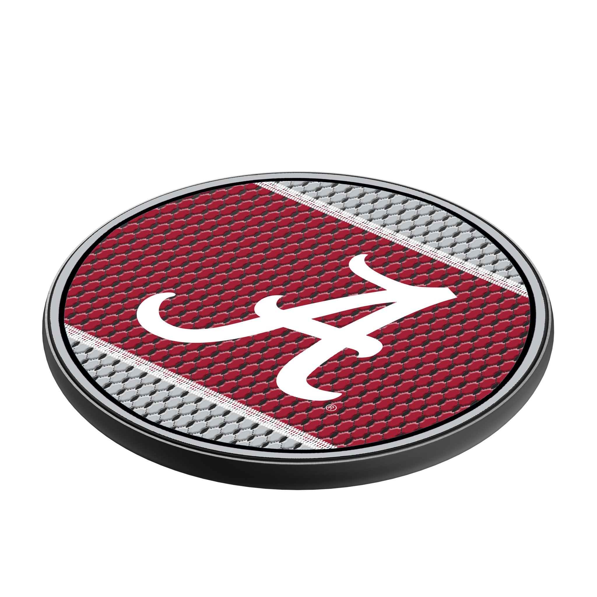 University of Alabama Crimson Tide Script A Mesh 15-Watt Wireless Charger Iso.Jpg