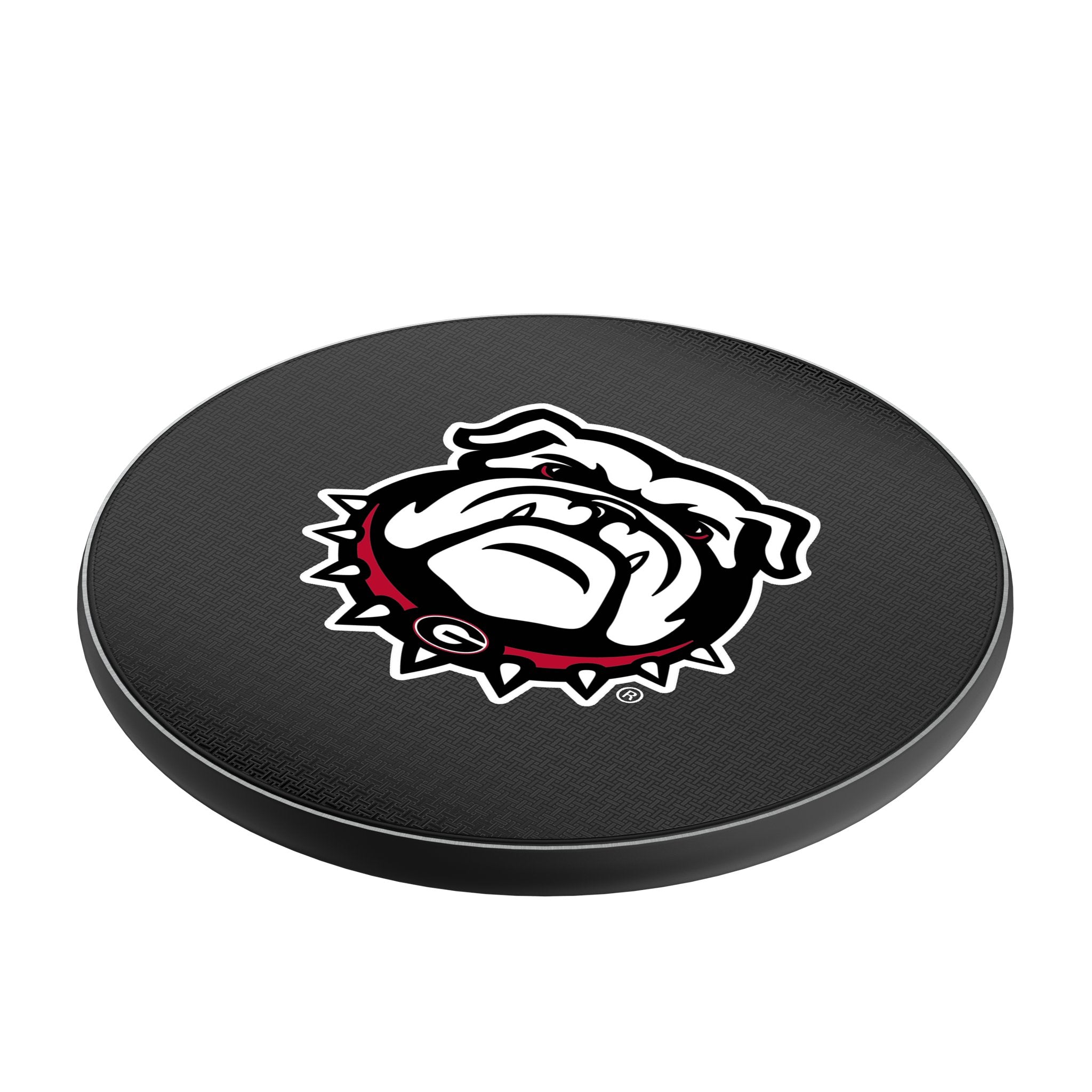 University of Georgia Bulldogs Uga Linen 15-Watt Wireless Charger Iso.Jpg