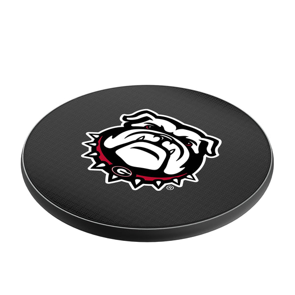 University of Georgia Bulldogs Uga Linen 15-Watt Wireless Charger Iso.Jpg