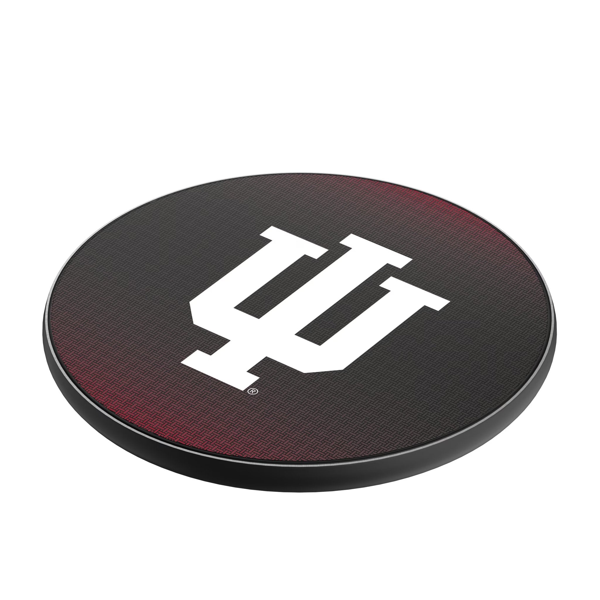 Indiana University Hoosiers Linen 15-Watt Wireless Charger Iso.Jpg