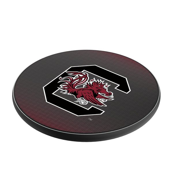 University of South Carolina Gamecocks Linen 15-Watt Wireless Charger Iso.Jpg
