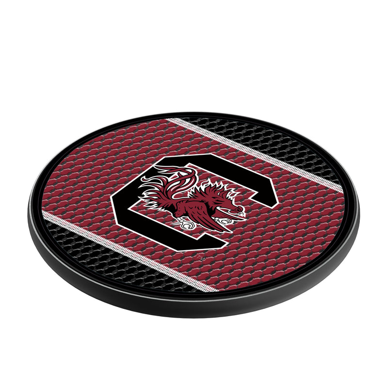 University of South Carolina Gamecocks Mesh 15-Watt Wireless Charger Iso.Jpg