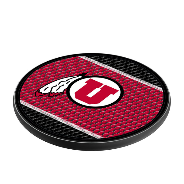 University of Utah Utes Mesh 15-Watt Wireless Charger Iso.Jpg