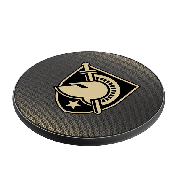United States Military Academy Black Knights Linen 15-Watt Wireless Charger Iso.Jpg
