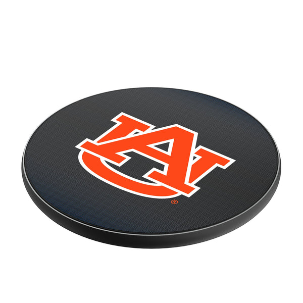 University of Auburn Tigers Linen 15-Watt Wireless Charger Iso.Jpg