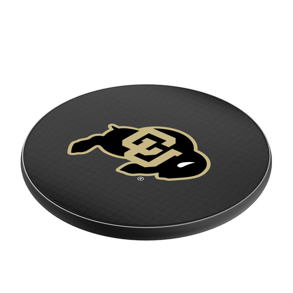 University of Colorado Buffaloes Linen 15-Watt Wireless Charger Iso.Jpg