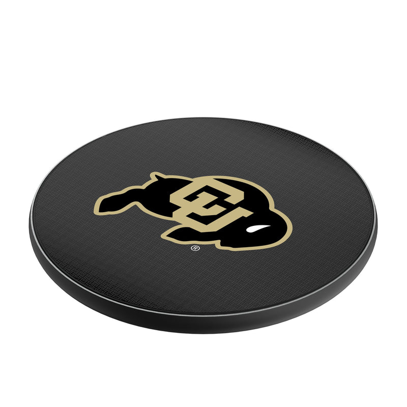 University of Colorado Buffaloes Linen 15-Watt Wireless Charger Iso.Jpg
