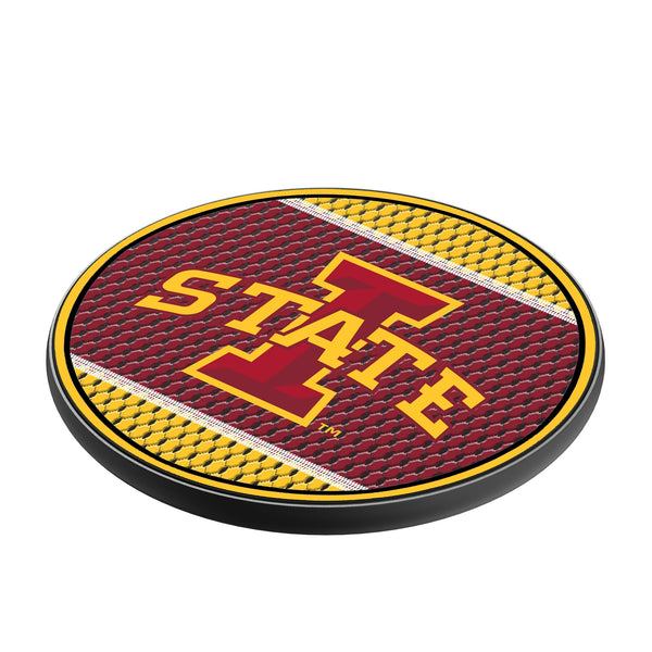 Iowa State University Cyclones Mesh 15-Watt Wireless Charger Iso.Jpg