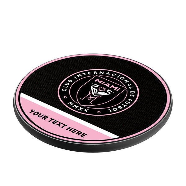 Inter Miami CF Personalized Endzone Solid 15-Watt Wireless Charger Iso.Jpg
