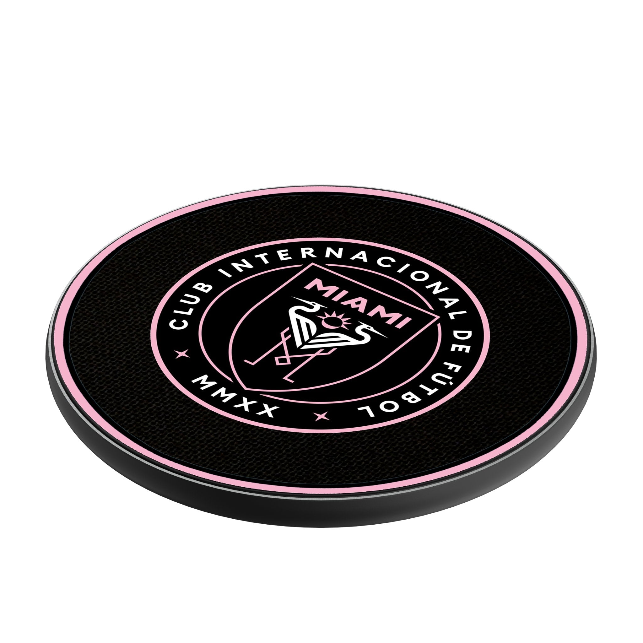 Inter Miami CF Solid 15-Watt Wireless Charger Iso.Jpg