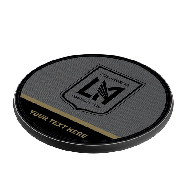 Los Angeles Football Club Personalized Endzone Solid 15-Watt Wireless Charger Iso.Jpg