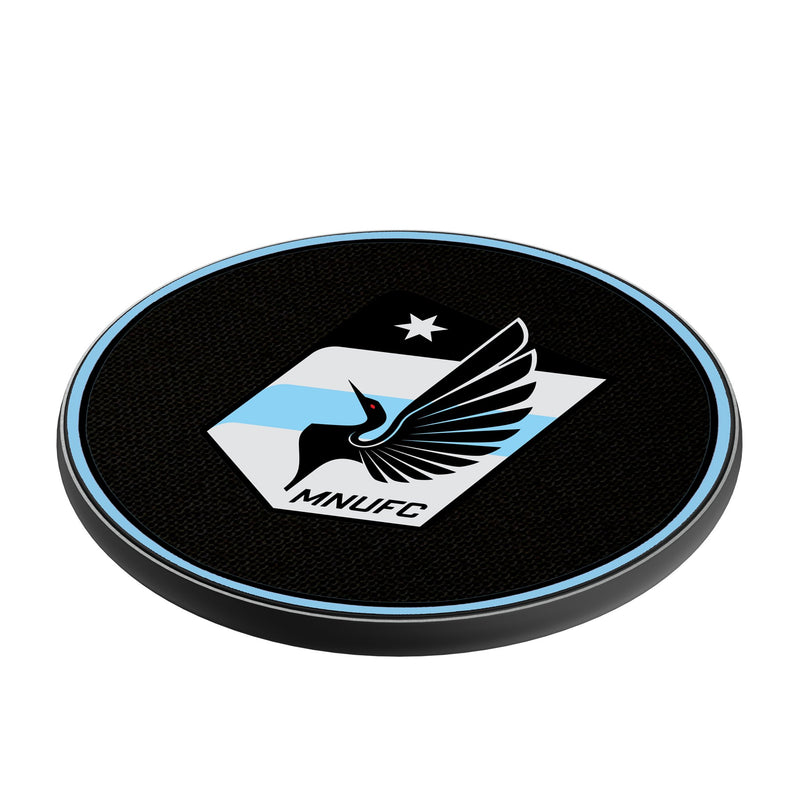 Minnesota United FC Solid 15-Watt Wireless Charger Iso.Jpg