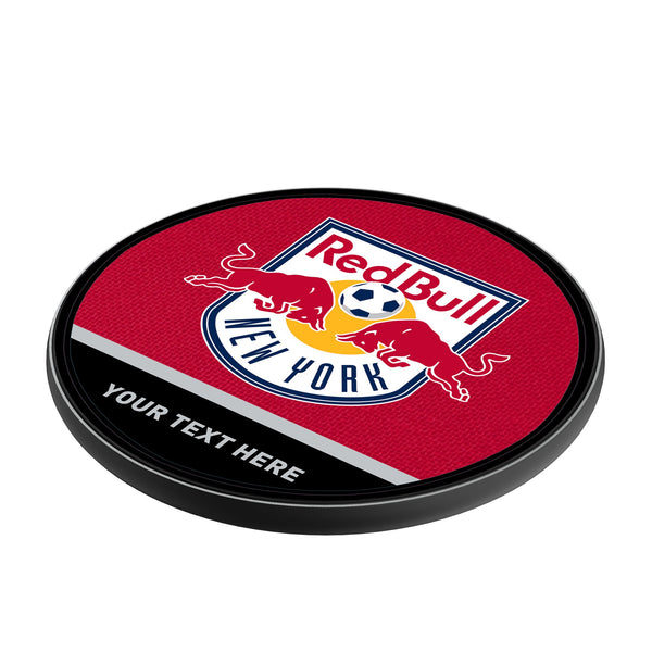 New York Red Bulls Personalized Endzone Solid 15-Watt Wireless Charger Iso.Jpg