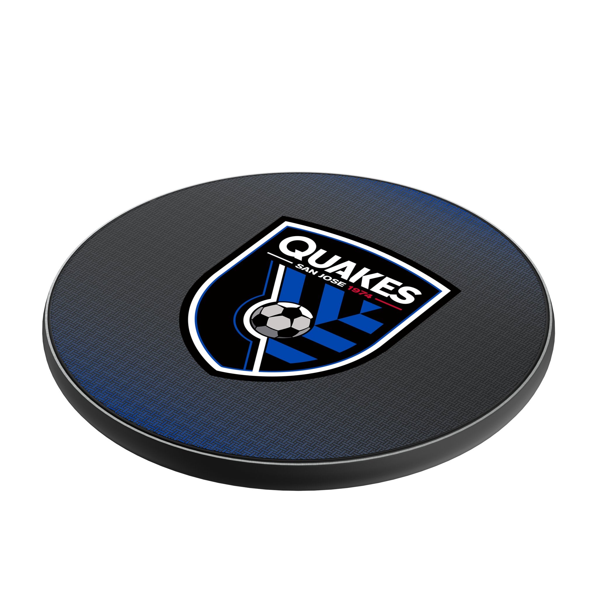 San Jose Earthquakes Linen 15-Watt Wireless Charger Iso.Jpg