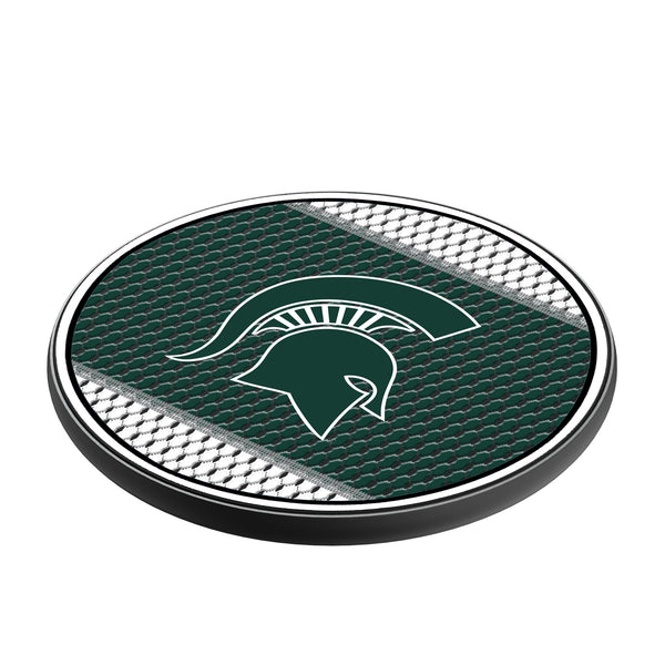 Michigan State University Spartans Mesh 15-Watt Wireless Charger Iso.Jpg
