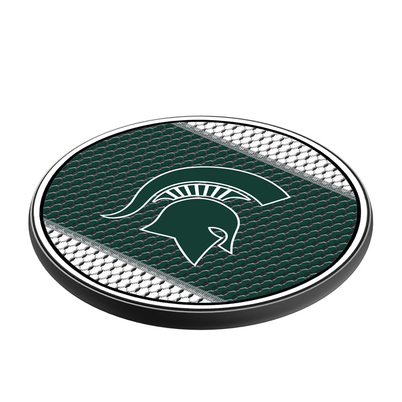 Michigan State University Spartans Mesh 15-Watt Wireless Charger Iso.Jpg