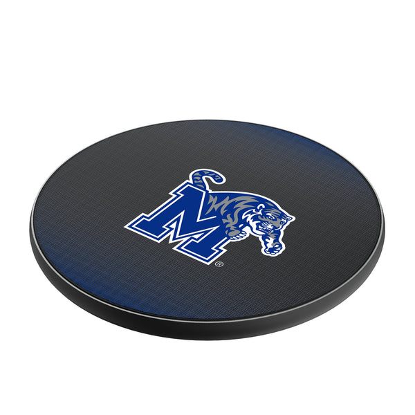 University of Memphis Tigers Linen 15-Watt Wireless Charger Iso.Jpg
