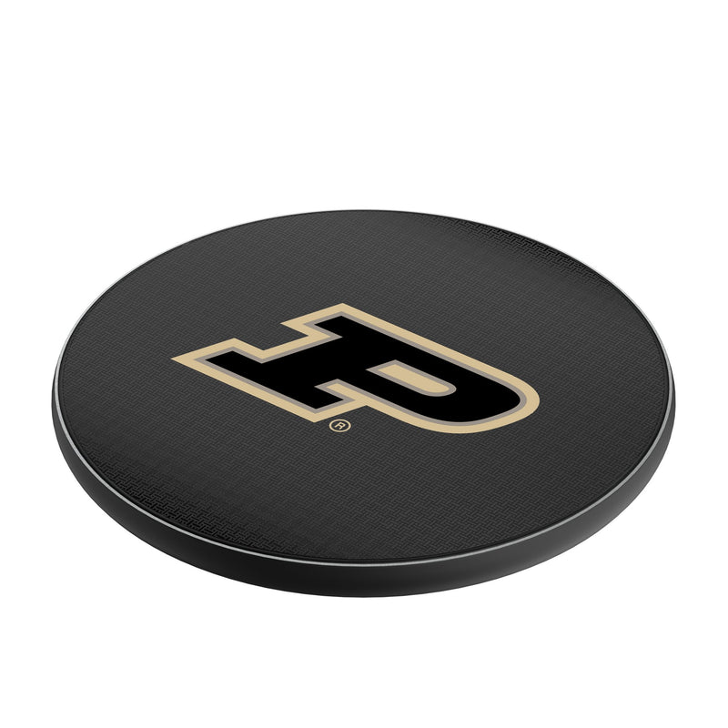 Purdue University Boilermakers Linen 15-Watt Wireless Charger Iso.Jpg