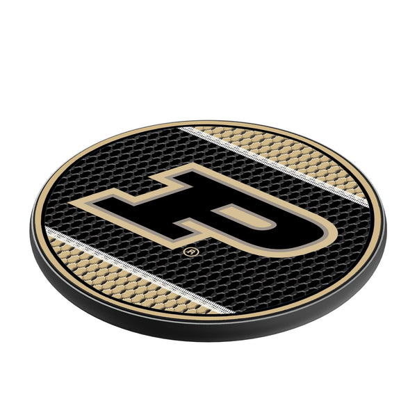 Purdue University Boilermakers Mesh 15-Watt Wireless Charger Iso.Jpg