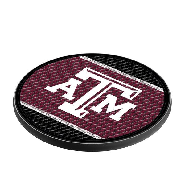 Texas A&M University Aggies Mesh 15-Watt Wireless Charger Iso.Jpg