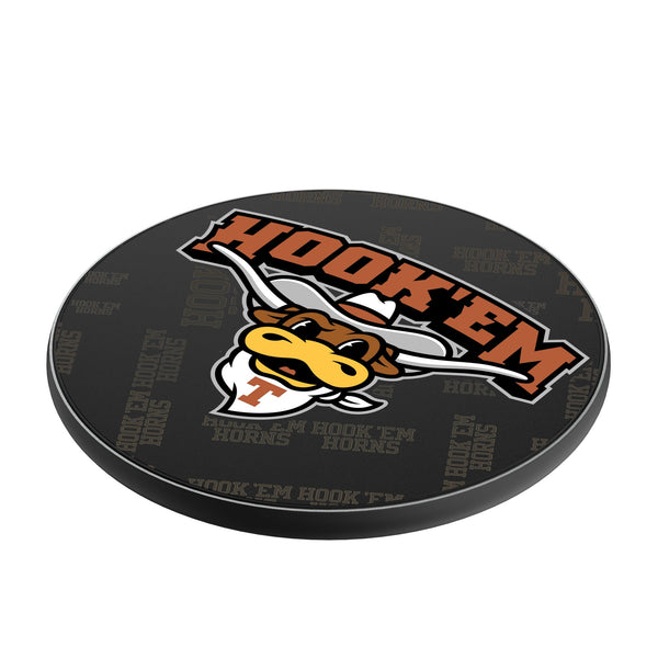 University of Texas Longhorns Quadtile 15-Watt Wireless Charger Iso.Jpg
