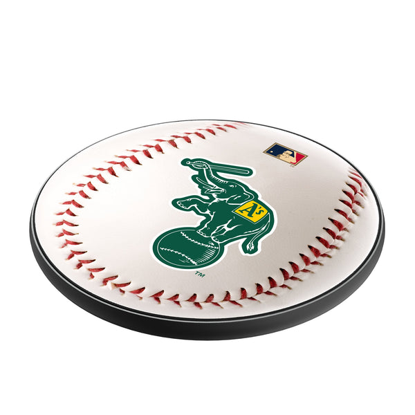 Oakland As Home 1988 - Cooperstown Collection Baseball 15-Watt Wireless Charger Iso.Jpg