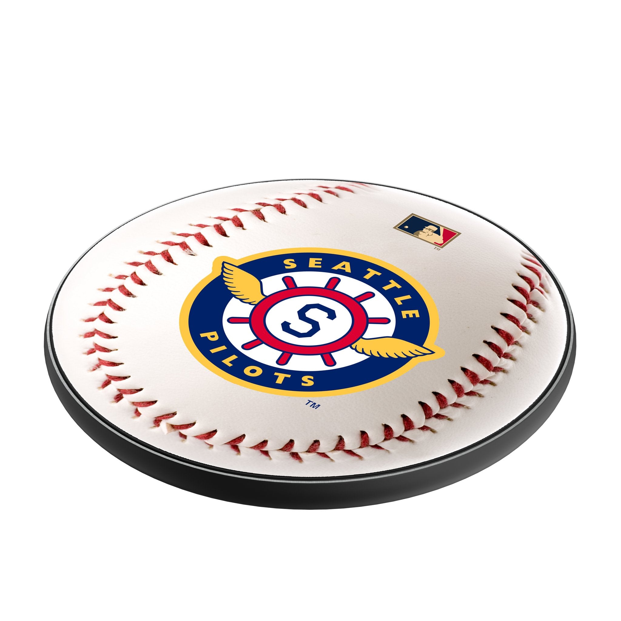 Seattle Pilots 1969 - Cooperstown Collection Baseball 15-Watt Wireless Charger Iso.Jpg