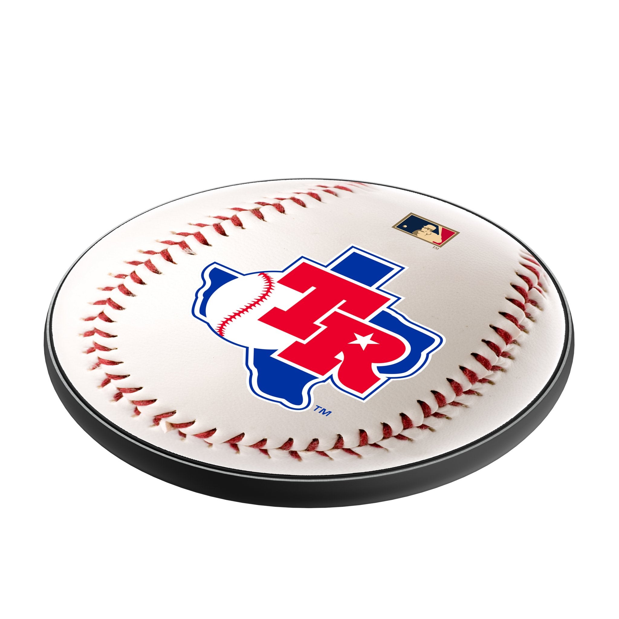 Texas Rangers 1981-1983 - Cooperstown Collection Baseball 15-Watt Wireless Charger Iso.Jpg