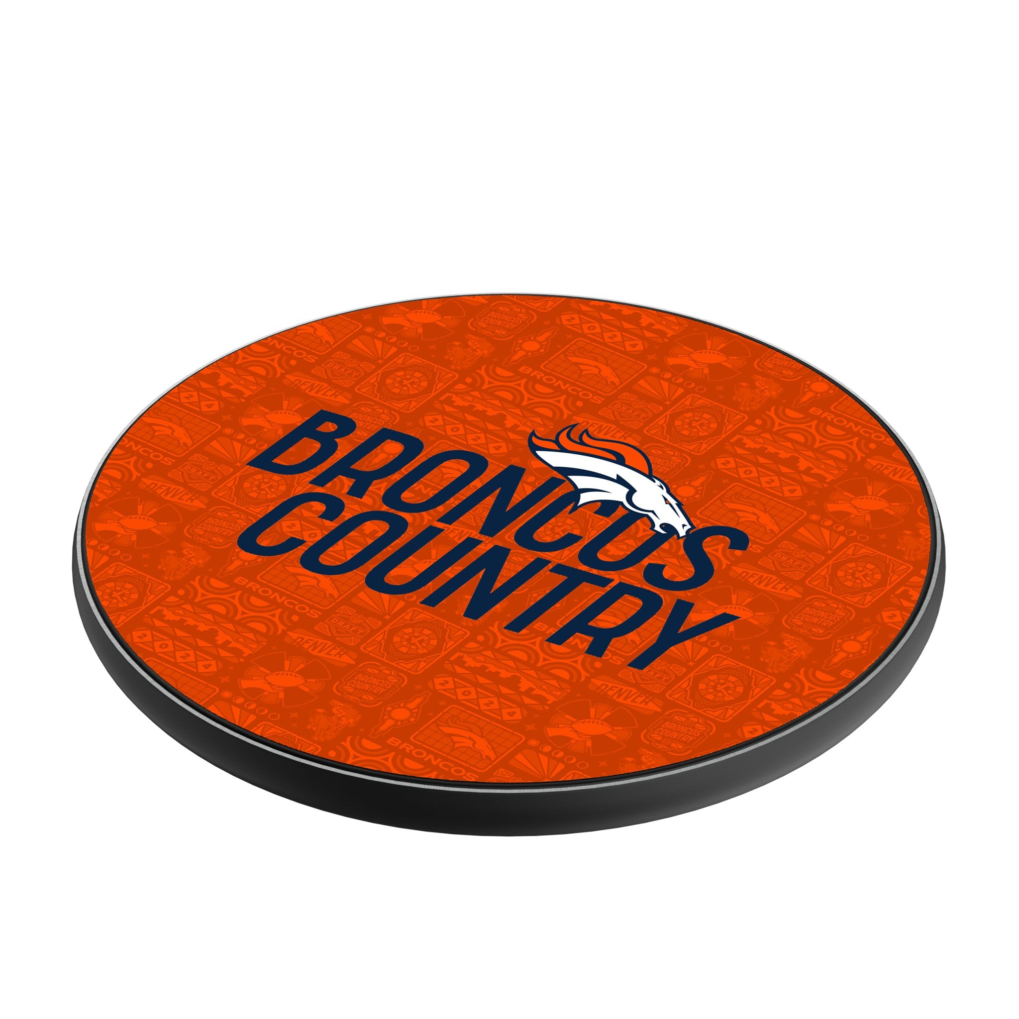 Denver Broncos 2024 Illustrated Limited Edition 15-Watt Wireless Charger Iso.Jpg