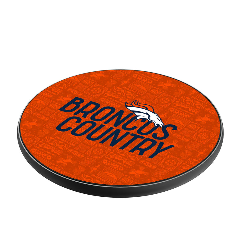 Denver Broncos 2024 Illustrated Limited Edition 15-Watt Wireless Charger Iso.Jpg