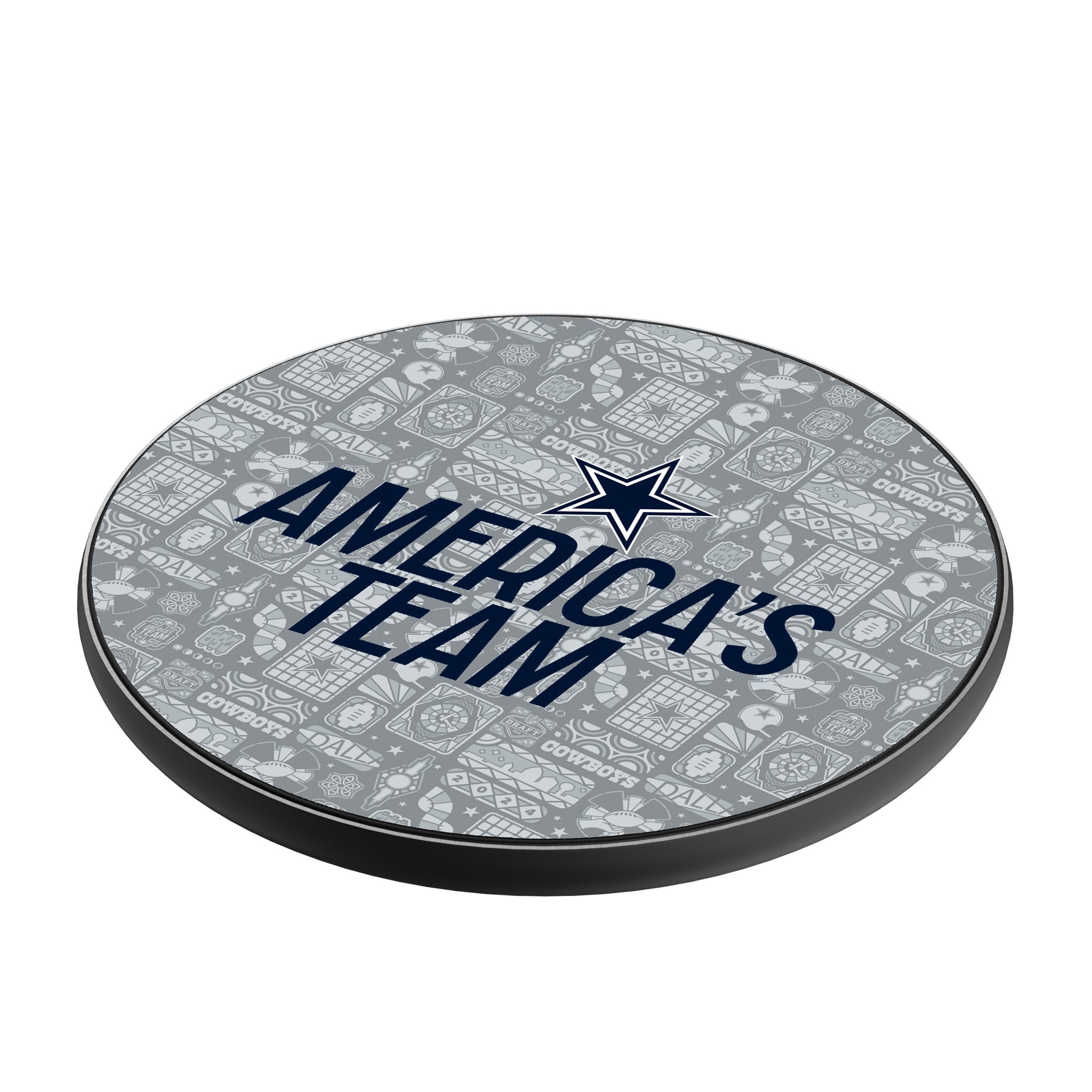 Dallas Cowboys 2024 Illustrated Limited Edition 15-Watt Wireless Charger Iso.Jpg