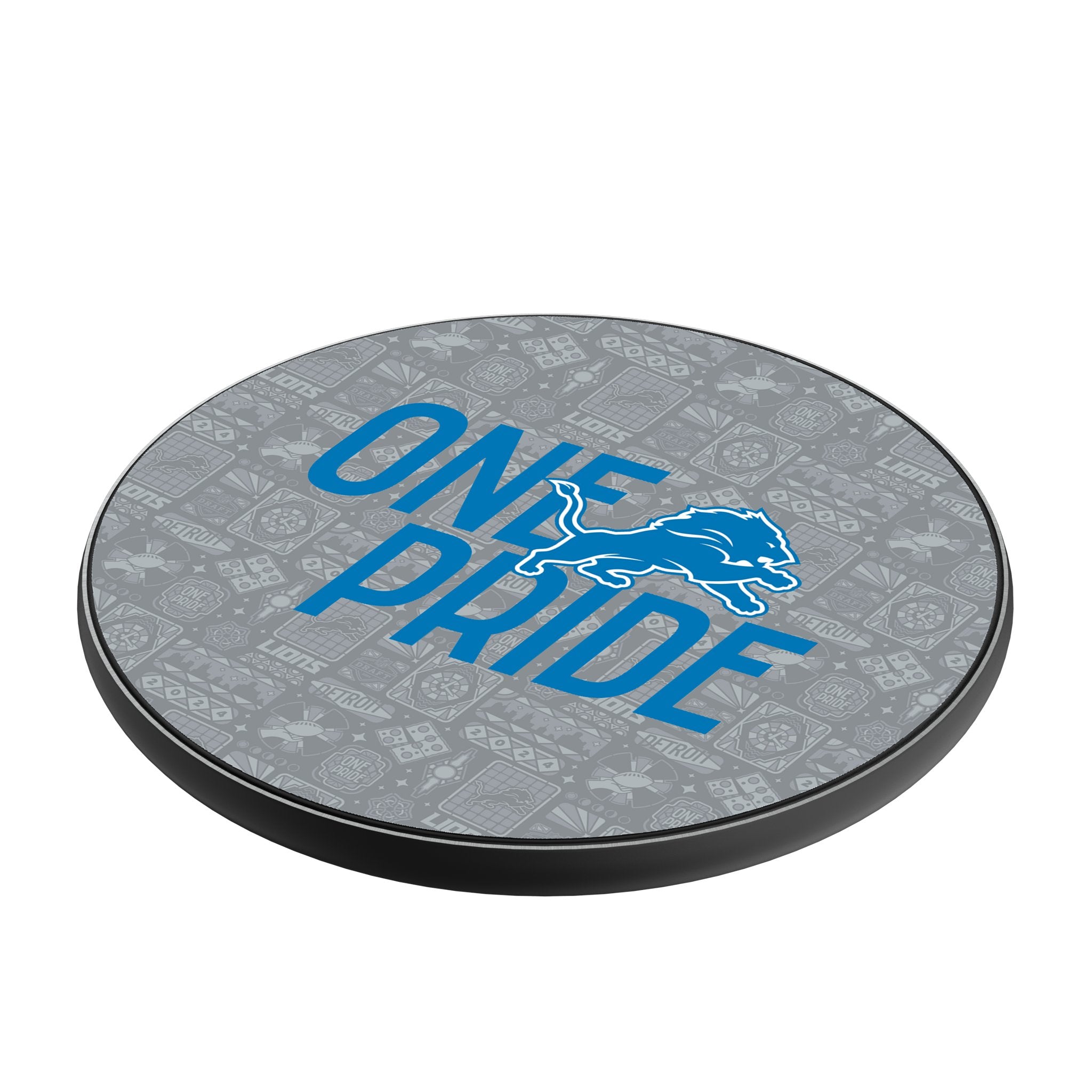 Detroit Lions 2024 Illustrated Limited Edition 15-Watt Wireless Charger Iso.Jpg