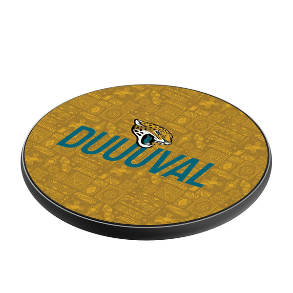 Jacksonville Jaguars 2024 Illustrated Limited Edition 15-Watt Wireless Charger Iso.Jpg