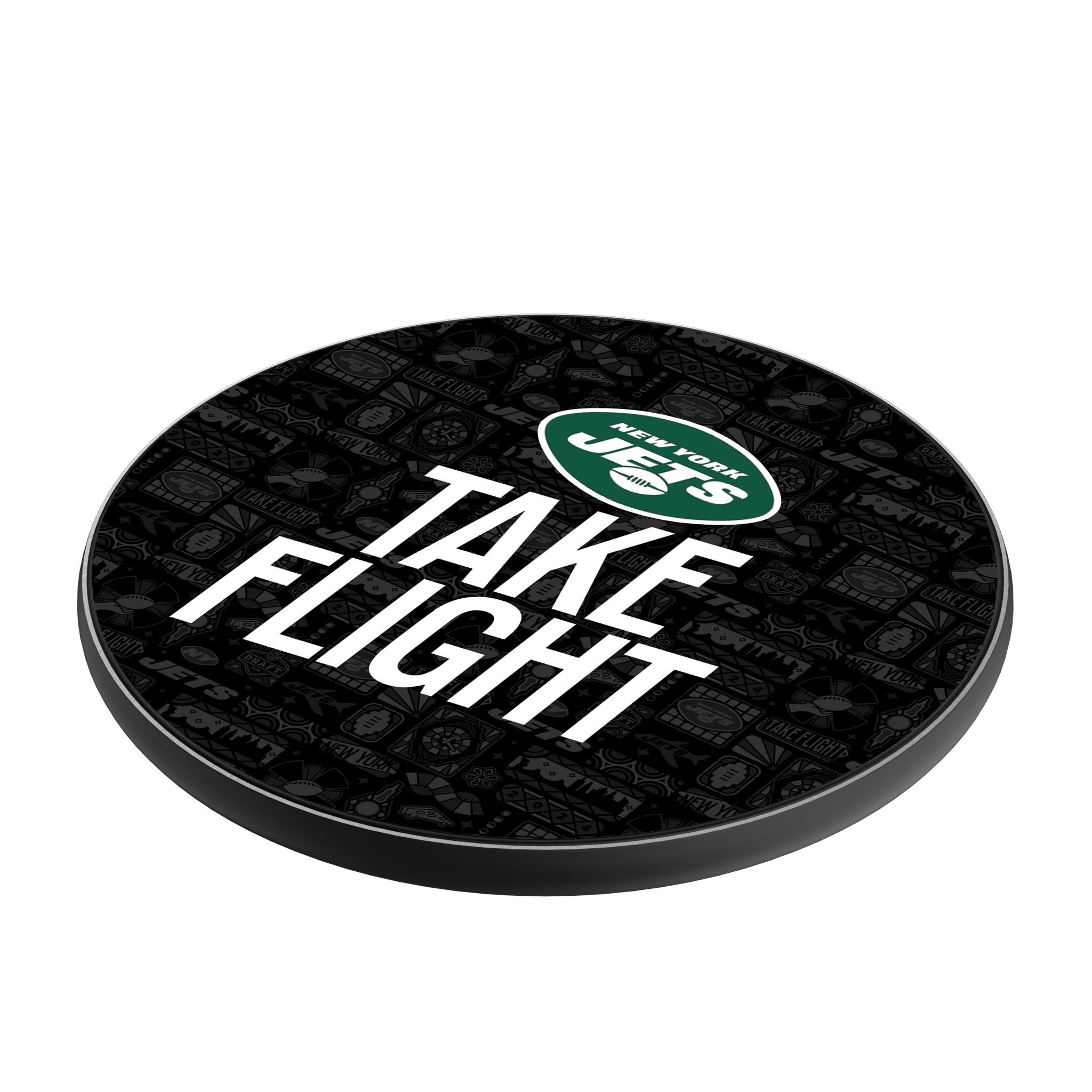 New York Jets 2024 Illustrated Limited Edition 15-Watt Wireless Charger Iso.Jpg