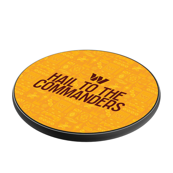 Washington Commanders 2024 Illustrated Limited Edition 15-Watt Wireless Charger Iso.Jpg