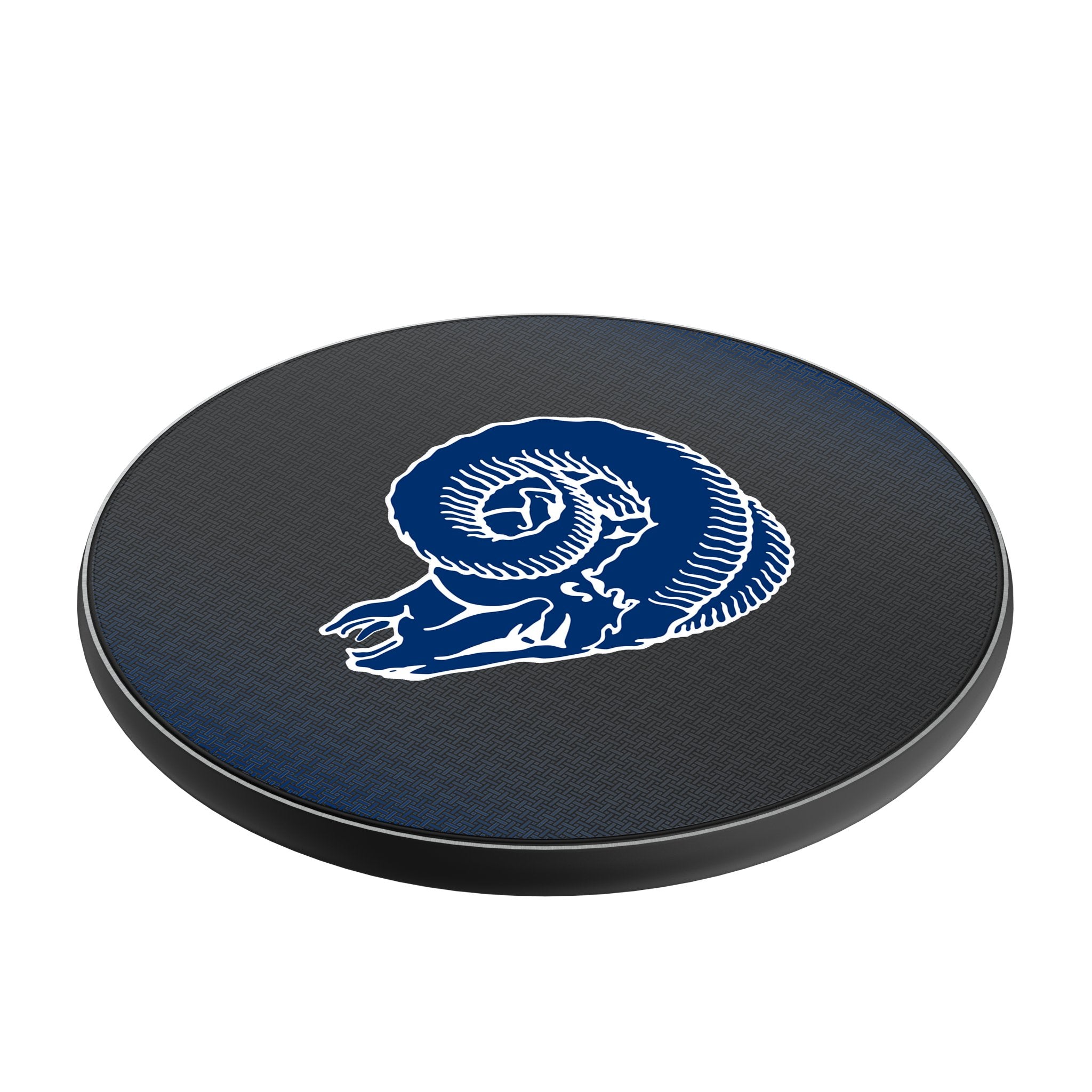 Los Angeles Rams Historic Collection Linen 15-Watt Wireless Charger Iso.Jpg
