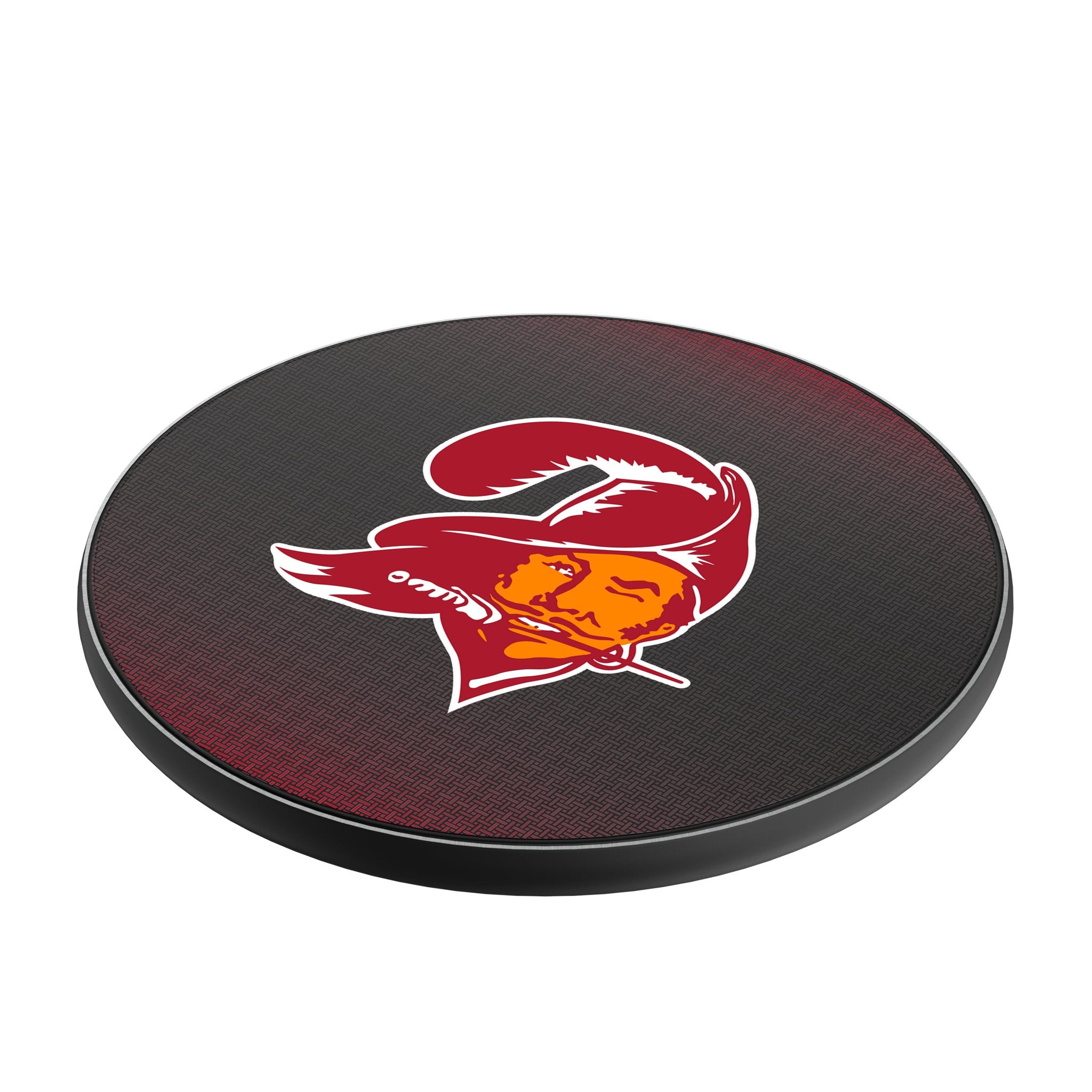 Tampa Bay Buccaneers Historic Collection Linen 15-Watt Wireless Charger Iso.Jpg