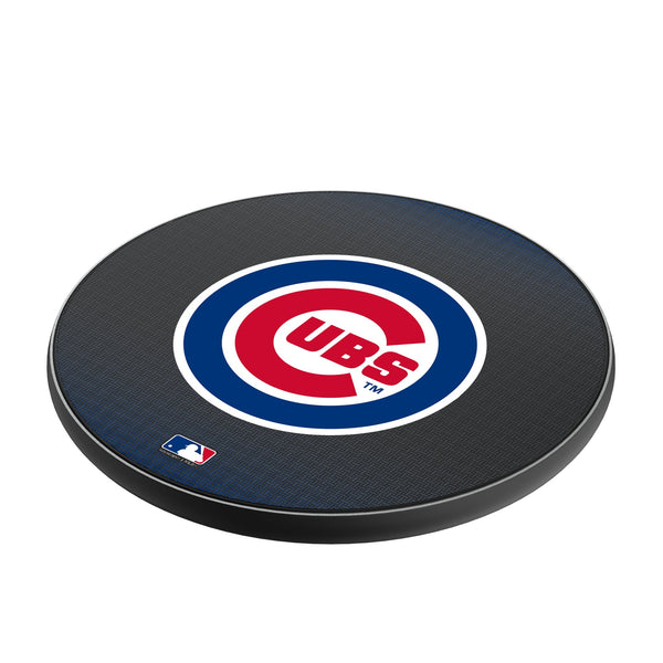 Chicago Cubs Linen 15-Watt Wireless Charger Iso.Jpg