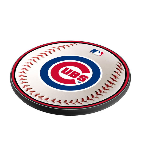 Chicago Cubs Baseball 15-Watt Wireless Charger Iso.Jpg