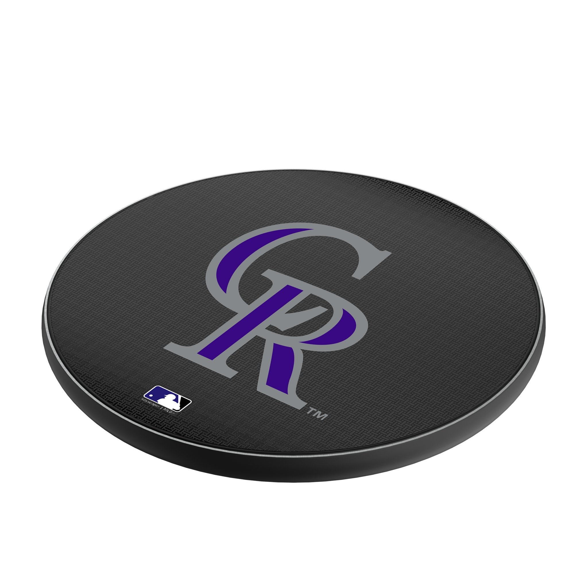 Colorado Rockies Linen 15-Watt Wireless Charger Iso.Jpg