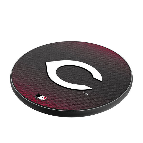 Cincinnati Reds Linen 15-Watt Wireless Charger Iso.Jpg
