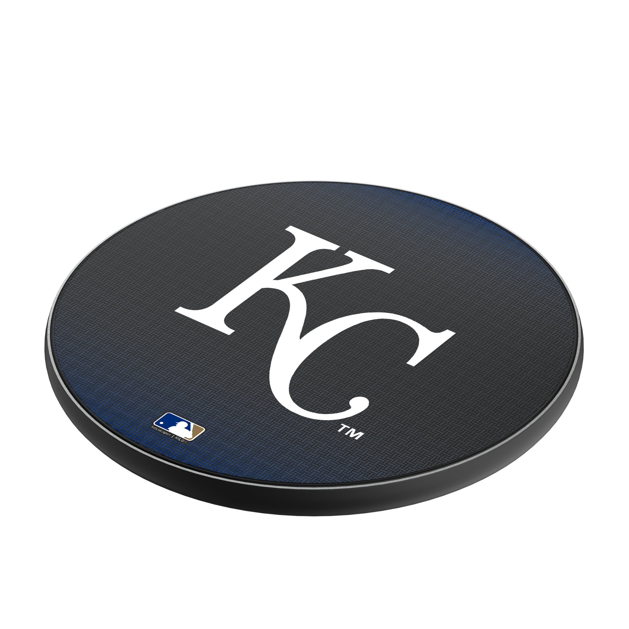 Kansas City Royals Linen 15-Watt Wireless Charger Iso.Jpg