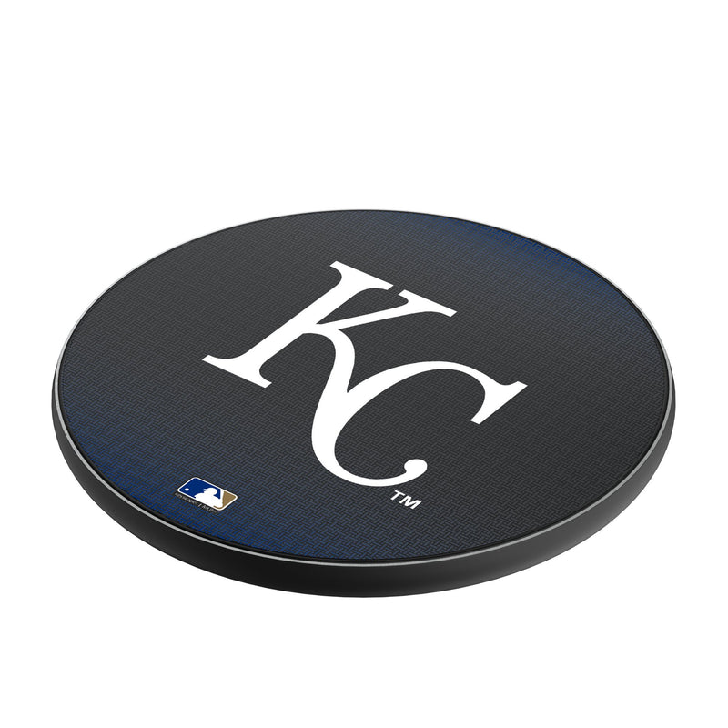 Kansas City Royals Linen 15-Watt Wireless Charger Iso.Jpg
