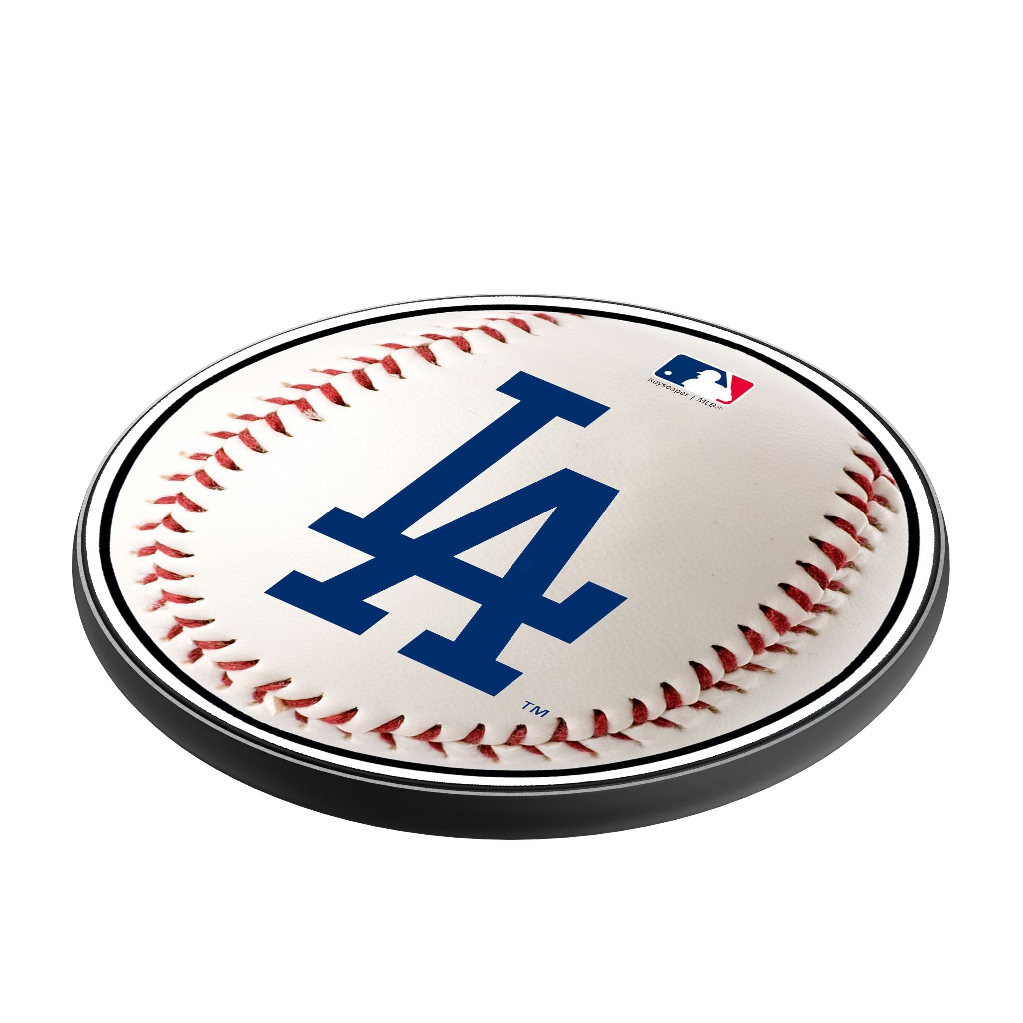 LA Dodgers Baseball 15-Watt Wireless Charger Iso.Jpg